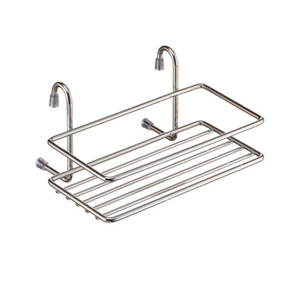 Полка на рейлинг, 200х140х100 мм, хром