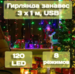 Гирлянда занавес Калядны час 3х1 м, 120 LED, мультиколор, арт. MUJ23040307