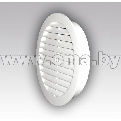 Решетка вентиляционная круглая D150 с фланцем D125 (арт. 12РК)