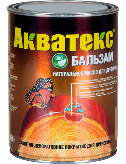 Масло для древесины Акватекс 750мл (махагон)