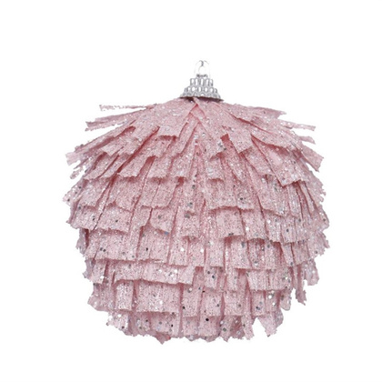 Шар ёлочный Pink Lace 10см, SYJJ -0290