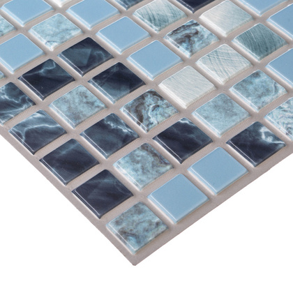 Панель ПВХ самоклеящаяся Grace мозаика Океан 482х482 мм