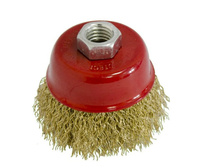 Щетка д/УШМ чашка мягкая ф 65 хМ14 (волн.пров.) VERTEX