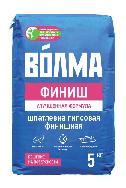 Шпатлевка гипсовая Волма Финиш, 5 кг