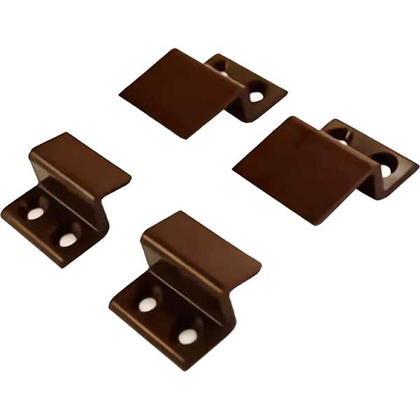 Комплект креплений москитной сетки Z 4 шт, коричневый