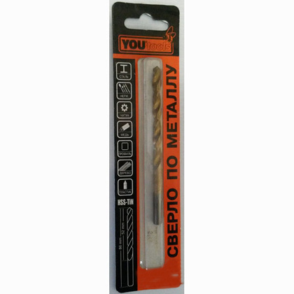 Сверло YOURTOOLS HSS-TiN 4,2х43х75мм 1 шт