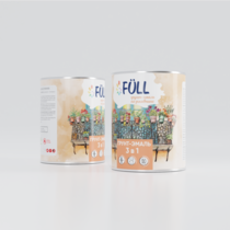 Грунт-эмаль по ржавчине Full серая 0,9 кг