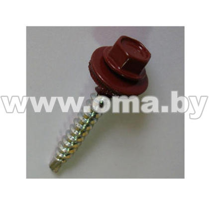 Шуруп кров. 4,8х29 RAL 3005 винно-красный