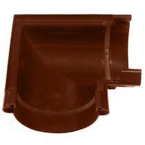 Угол желоба Murol артикул 13594 90 гр. коричневый