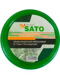 Леска для триммера  SATO TECHNO 2,7мм 15м круглый