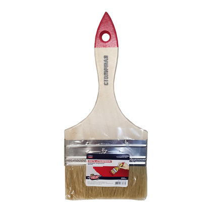 Кисть плоская КФ100 Столичная №1 универсальная АКОР