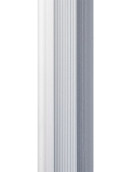 Порог алюм. п/кругл 38мм/1,35м серебро матовое, DOMOLETTI