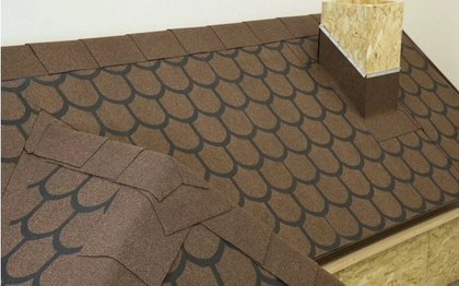 Черепица рулонная Технониколь Бобровый хвост, S8м2, коричневая