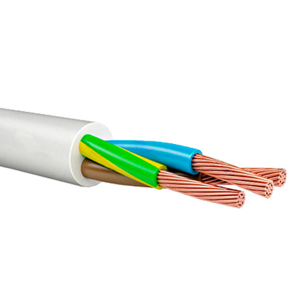Провод ПВС 2х0,75 (белый)