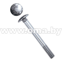 Болт мебельный  M8х 70 оцинк.DIN 603