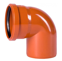 Отвод ПВХ наруж. канал. Ду 110х87* OSTENDORF (220240), Германия