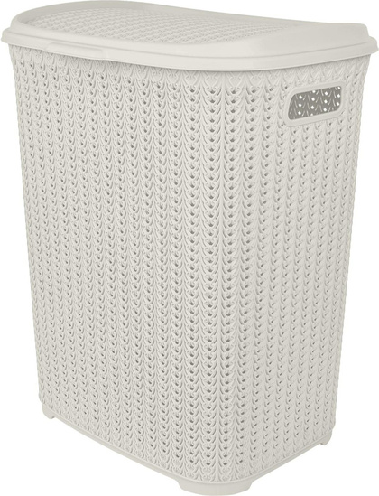 Корзина для белья Plast Team Melange 65л 463х406х507 мм молочный туман