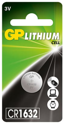 Эл. питания литиевый CR1632 BP (дисковый) Lithium GP