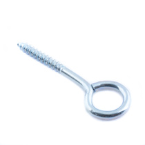 Шуруп-крючок кругл. 8,0x100 белый цинк 1 шт