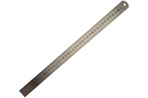 Линейка 400х28мм нержавеющая FIT IT