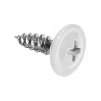 Шуруп по мет. 4,2х16 RAL 9003 белый п/шайба острый (20шт) оцинк.