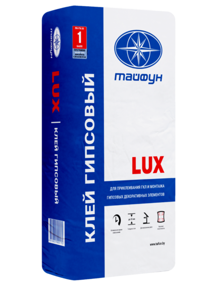 Клей для гипсокартона Тайфун Люкс 30 кг