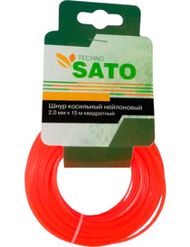 Леска для триммера SATO TECHNO 2мм 15м квадратный