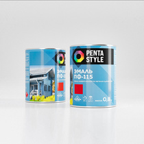 Эмаль ПФ-115 PentaStyle алкидная универсальная красная 0,8кг