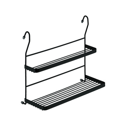 Полка двухъярусная mix, черный матовый