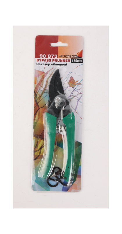 Секатор 18х5cm сталь, ручки РР LS9929C