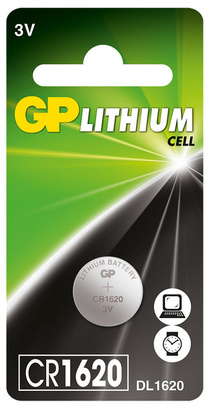 Эл. питания литиевый CR1620 BP (дисковый) Lithium GP