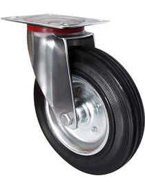 Опора колесная SC 55, поворотная d=125 мм, черная