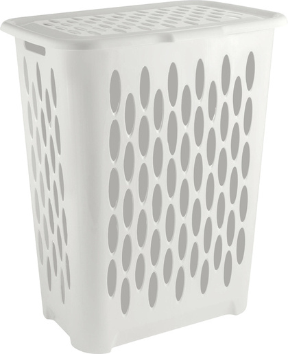 Корзина для белья Keeplex Light с откидной крышкой 37л 42,2х29х51,5см белое облако