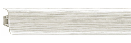 Плинтус напольный ПВХ Ясень серый 56мм 2,5м 112 Rico Leo