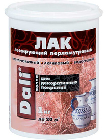Лак DALI Перламутровый лессирующий бесцветный 1кг