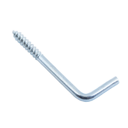 Шуруп-крючок Г-образный 2,0x25 белый цинк 8 шт
