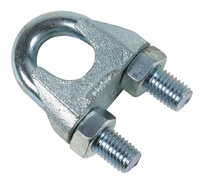 Зажим для стальных канатов DIN 741 оцинкованный 6 мм фасов 4 шт Bohrer