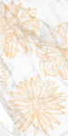 Плитка Briere Flower 1 декор белый 300x600x9, ОАО Березастройматериалы