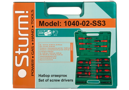Набор отверток 28пр. пластиковый кейс Sturm! 1040-02-SS3