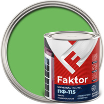 Эмаль ПФ-115 FAKTOR салатная 0,8 кг