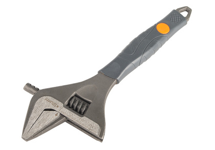 Ключ разводной 300мм, усил.тонк. губки, обрезин. рукоятка, Sturm! 1045-11-300