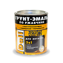 Эмаль DALI по ржавчине 3 в 1 (2л, серебристый алюминий)