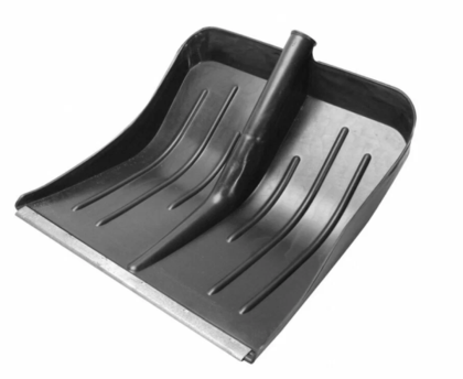 Лопата Метелица 410х400 черная, оц/пл,d=32, б/ч