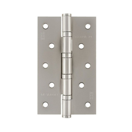 Петля дверная NORA-M ЭКО 125 никель матовый 2 шт