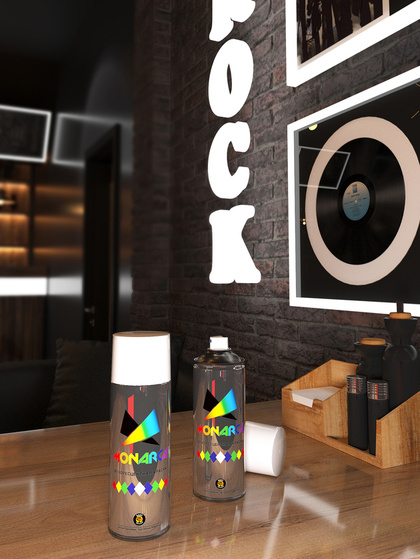 Краска Monarca Флуоресцентная (520мл, белый)