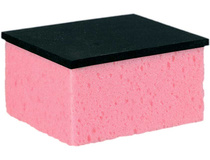 Губка для плитки с резинкой (фуговка, мойка, швы) 140х110мм Inter-s 070 136