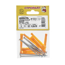 Дюбель универсальный 6x52 с самор.4x70 8 шт