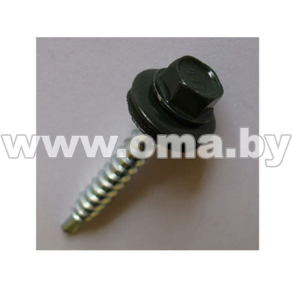 Шуруп кров. 4,8х35(38) RAL 6005 зеленый мох