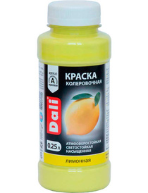 Краска колеровочная DALI Лимонная 0.25 л