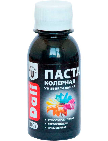 Колеровочная паста Dali черный 0,1 кг